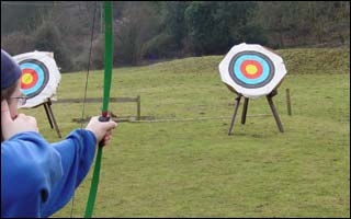 Archery en el campo de Cambridge 